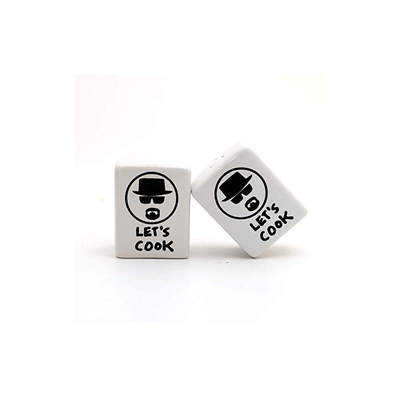 Let's Cook Breaking Bad Parody Salt and Pepper Shaker Set