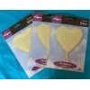 Anagram Set Of 3 Heart Shaped 18 inch Leaf Green