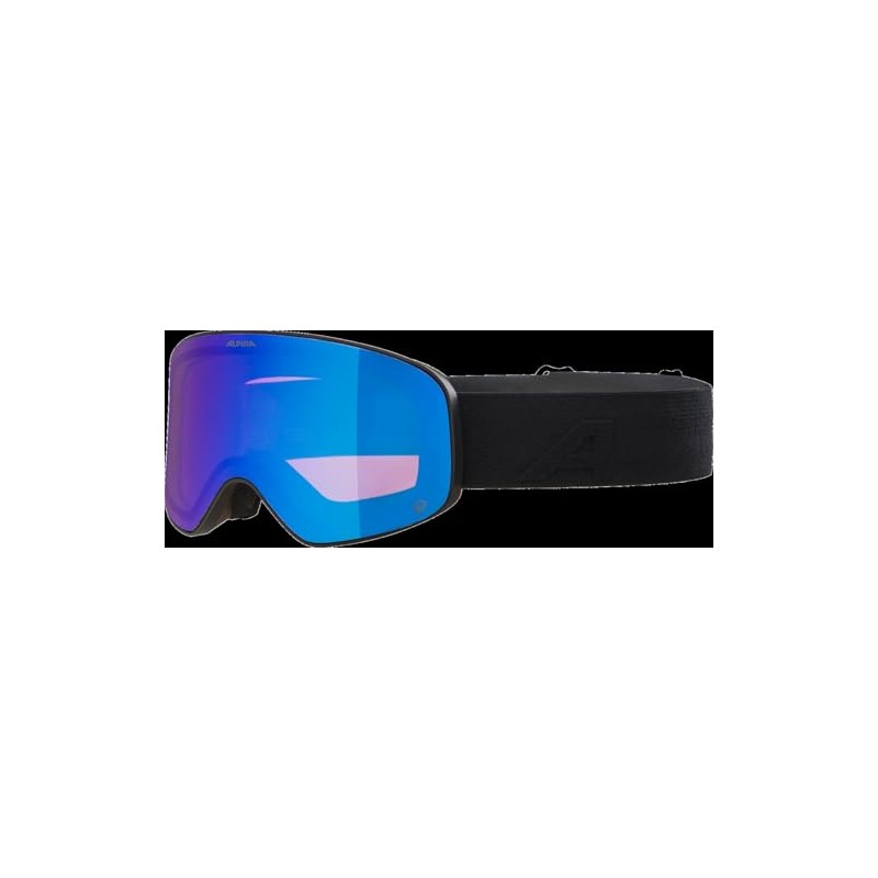 ALPINA LADIS Q Mirrored, Contrast-Enhancing OTG Ski Goggles with 100%