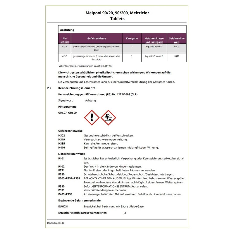 AquaFinesse Chlorine Tablets for Whirlpool Hot Tubs 360 g (18