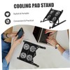 Operitacx 1set Adjustable Laptop Cooling Pad USB Fan Compact Notebook