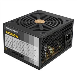 Power Supply 750W PSU Gold Non Modular Standard ATX Form Factor 24Pin Dual CPU Connectors for Desktop Gaming PC