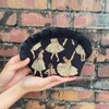 Gobelin Frill Pouch, Made in Japan ~ Ballerina ~, Black