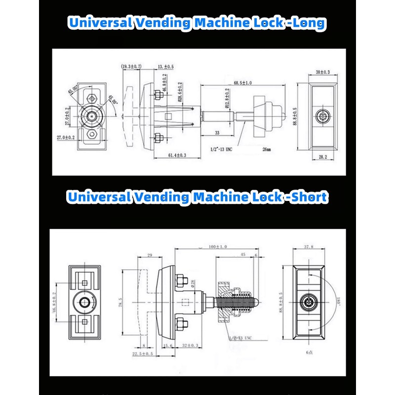 Universal Vending Machine Lock with 3 Keys Buy Vending Machine
