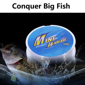 100 M 3-40lb Tangle-Free Nylon Fishing Line for Bass Trevally Trout Pike in Saltwater Freshwater, Clear Fishing Wire with Strong Tension for Fishing Hanging Decorations Crafts