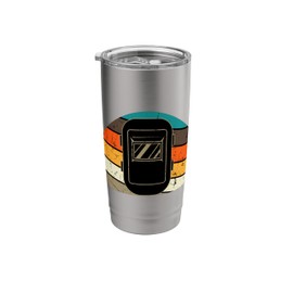 Welding Helmet Retro Welder Metal Fabrication Fusing MIG Arc Stainless Steel Insulated Tumbler