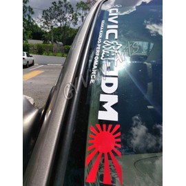 Gy Vinyl Arts Osaka Kanjo Perfomance Windshield Side Decal Window Banner Car Sticker JDM for Civic