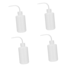 4pcs Rinse for Chemicals Plastic Wash Bottle Chemical Squeeze Bottles Laboratory Squeeze Bottles Laboratory Wash Bottle White Abs Salt Water Bottle Portable