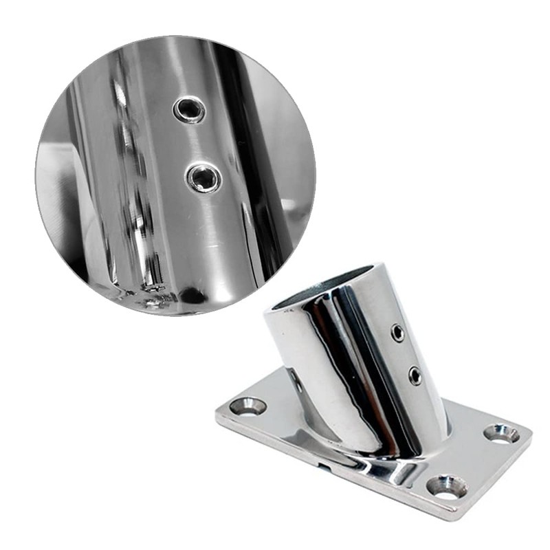 Stainless Steel Heavy Duty Boat Hand Rail Fitting, 60 Degree