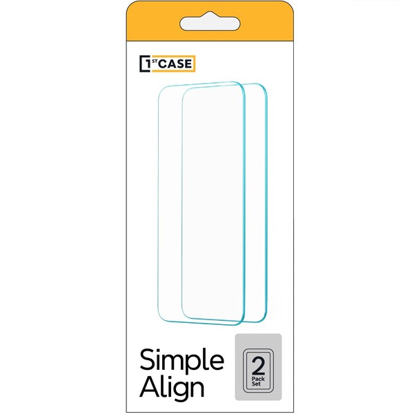 1stcase Tempered Glass [SimpleAlign] Screen Protector [2-pack Set] for Sony