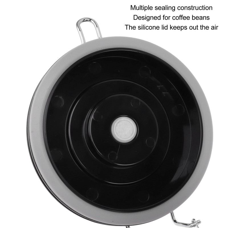 Airtight Coffee Canister 1.2L 304 Stainless Steel Coffee Bean Storage