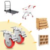 MaxxHaul 50687 4" Heavy Duty Locking Swivel Casters with Brakes,