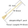 Fenghuangwu 2 Pack Curtain Tie Backs Rope Tassels for Curtains