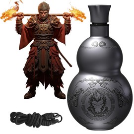  Gourd Water Bottle 500ml, Retro Style 316 Stainless Steel Thermo Cup, Double-Wall Vacuum Insulated Sports Water Bottle for Hot/Cold Drinks, Perfect for Outdoor Hiking & Office Use