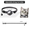 LZXLXS Airtag Cat Collar Reflective Adjustable Cat GPS Tracker Collar