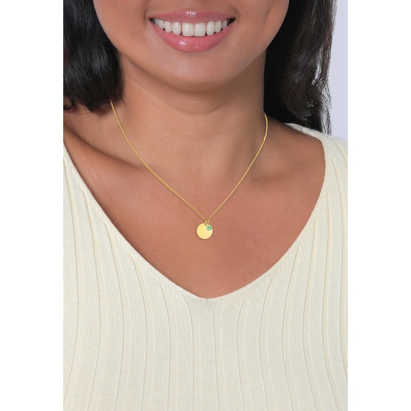 Elli Women's April Birthstone Necklace with Crystals Gold Plated, Silver,