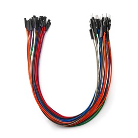 Chanzon Pack of 40 30 cm Long Male-Female Jumper Wire Cable Line Connector Solderless Multicoloured for Arduino Raspberry Pi Electronic Breadboard Protoboard PCB Board