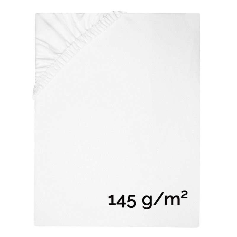 ZOLLNER Fitted Sheet 100% Cotton, Bridge Approx. 20 cm, Approx.