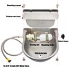 Automatic Animal Drinking Water Bowl with Drain Hole, Float Valve,