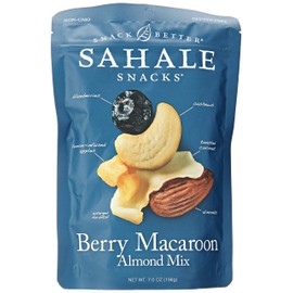 Sahale Snacks Berry Macaroon Almond Trail Mix, 7 oz. – Healthy Nut Mix Snacks in a Resealable Pouch, No Artificial Flavors, Preservatives or Colors, Gluten-Free Snacks