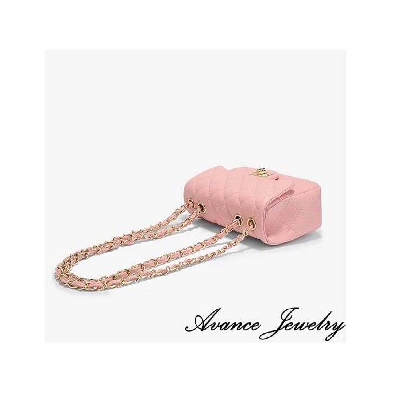 AVANCE Chain Bag, Cross-body, Shoulder Hanging, Black, Beige, Pink, White,