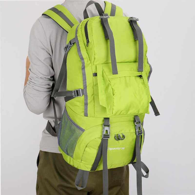 50L Mountaineering Backpack Waterproof Outdoor Running Bag Bicycle Bag Large