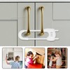 6 Pack Upgrade U-Shaped Sliding Cabinet Locks Multifunctional Child Safety