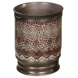Touch of Class Mombasa Safari Animal Print Wastebasket Multi Warm Wastebasket