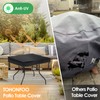 TOHONFOO Square Patio Table Cover - Waterproof Anti-UV Patio Table