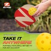 Zume Games Portable Badminton Set with Net, 4 Rackets, Shuttlecocks
