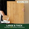 24" Bamboo Cutting Boards for Kitchen, Extra Large Wood Cutting