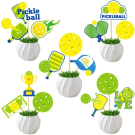 20pcs Pickleball Party Centerpieces Sticks Pickleball Birthday Centerpieces for Tables Pickleball Theme Party Decorations for Pickleball Theme Birthday Party Sport Party Baby Shower Supplies