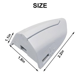 Wyrxalon White Front Left Door Handle Lock Bezel Cover Cap DS7Z-54218A15-DC Compatible with Ford Fusion 2013-2020,Compatible with Ford Edge 2015-2021