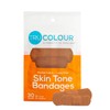 Tru-Colour Skin Tone Bandages: Brown-Dark Brown Single Bag (30-Count; Orange