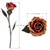 MakuliSmit Hand Forged Wrought Iron Rose - Romantic Metal Gift