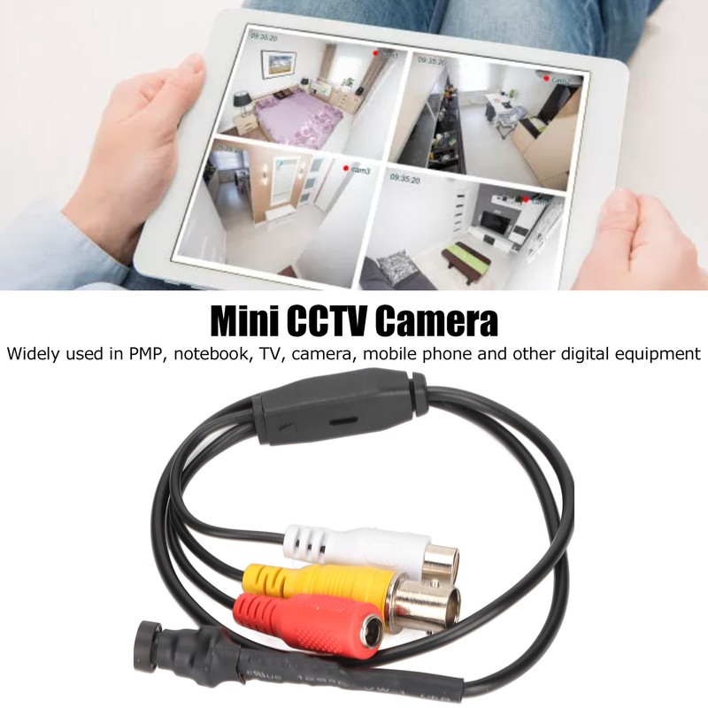 Mini Security Camera 1000TVL HD 120° Wide Angle Miniature Wired