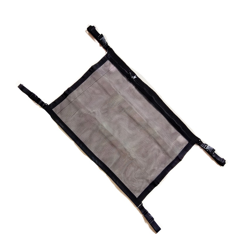 Car Roof Hanging Net Double Layer Overhead Roof Top Bag