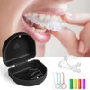 OFFCUP Braces Box with Aligner Removal Tool Clip Box Portable