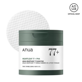Anua Heartleaf 77 Toner Pads (70 Sheets, 205ml) – Gentle Korean Skincare with PHA for Daily Exfoliation, Soothing, Non-Comedogenic & Mild Care