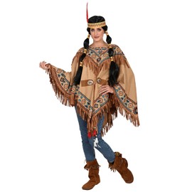 W WIDMANN MILANO Party Fashion - Indian costume, poncho, wild west, fancy dress, carnival, theme party