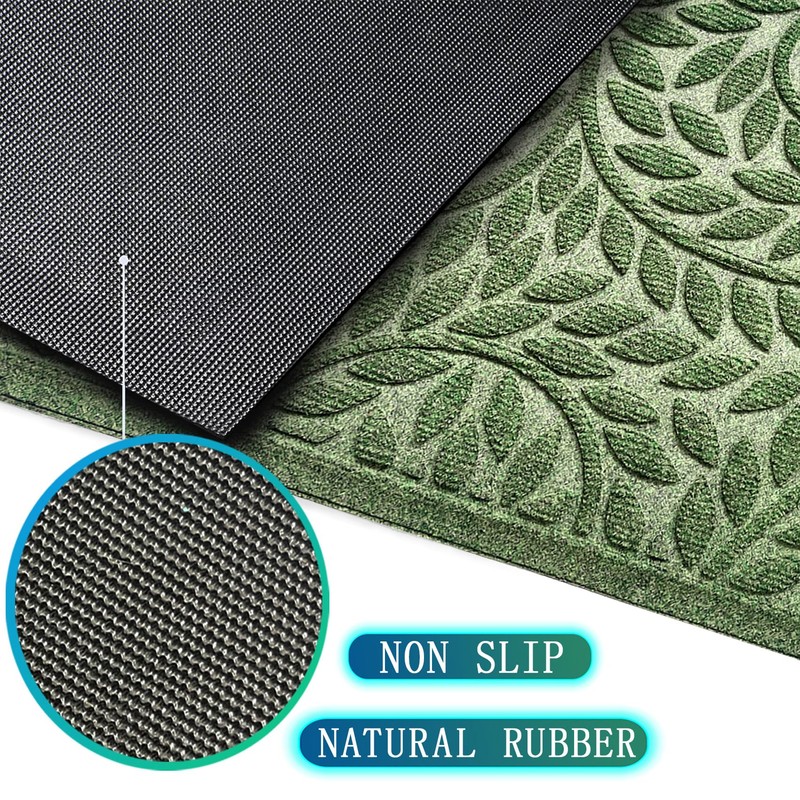 Bulijojo Front Door Mat Entrance,Durable Heavy Duty Welcome Mat,Thick Absorbent