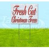 Fresh Cut Christmas Trees (18" x 24") Yard Sign, Quantity