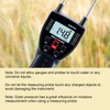 Grain Moisture Meter 300mm Probe Multifunctional Digital Hay Moisture Tester