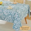 MATIRUG Vinyl Tablecloth with Flannel Backed, Waterproof Oil-Proof PVC Table