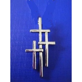 Cross 925 STERLING silver 22" necklace JESUS GOD CROSS CRUCIFIX charm small female