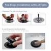 Matte Black Tub Drain Stopper, Hidrop Pop Up Universal Tub
