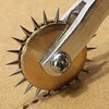 TIHOOD 2PCS Needle Point Tracing Wheel, 4mm Leather Paper ClothSewing