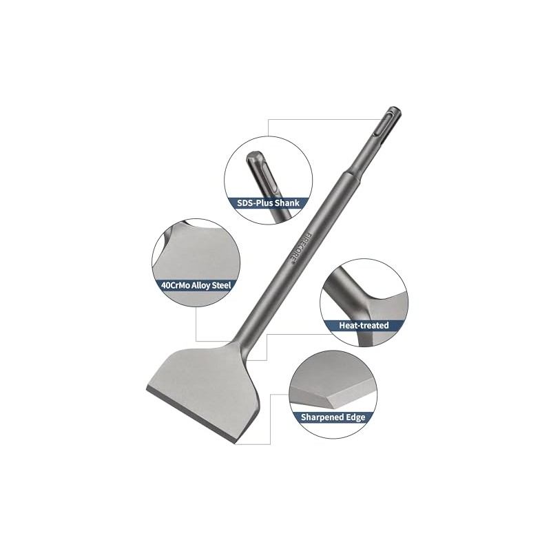 Firecore SDS Plus Cincel 250mm * 75mm de extracción de