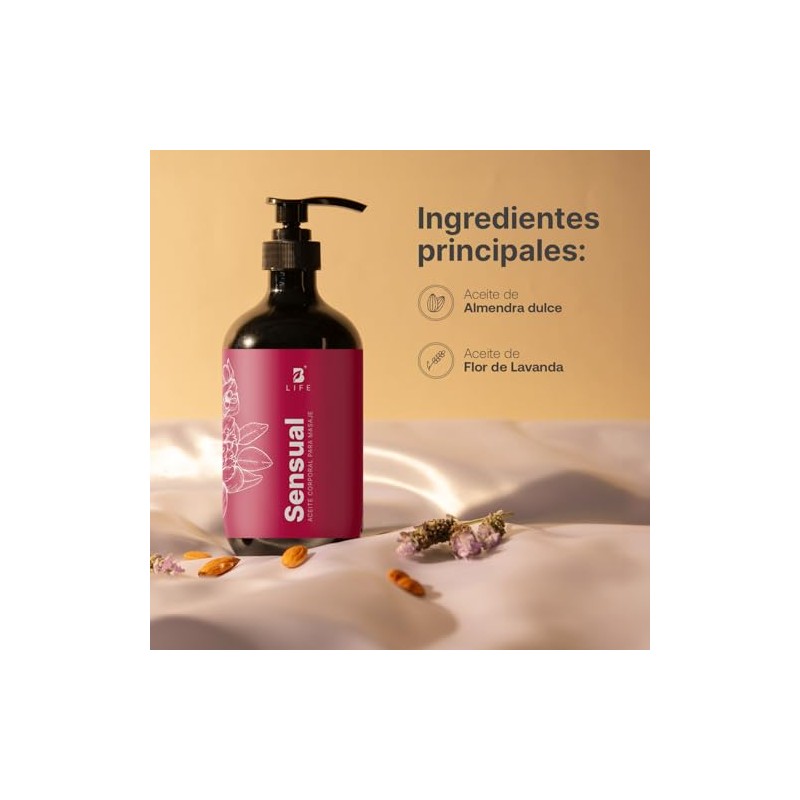 B Life Aceite Corporal de 800ml para Masaje en Pareja