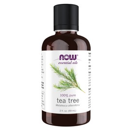 NOW Essential Oils, Tea Tree Oil, Cleansing Aromatherapy Scent, Steam Distilled, 100% Pure, Vegan, Child Resistant Cap, 2-Ounce